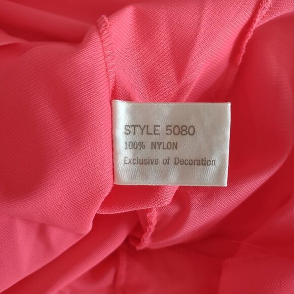 Gossard Artemis‎ Coral Chemise Slip Gown Waist Tie Floral Midi Vintage 60s S - Picture 6 of 10
